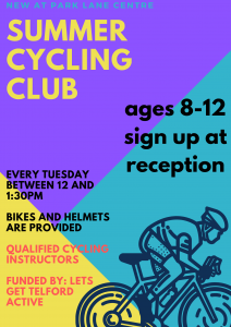 Summer Project Cycling Club Woodside Advertisement